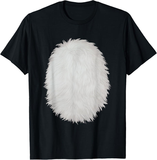 White Belly Costume DIY Cosplay Panda Bear Cat Skunk Deer T-Shirt