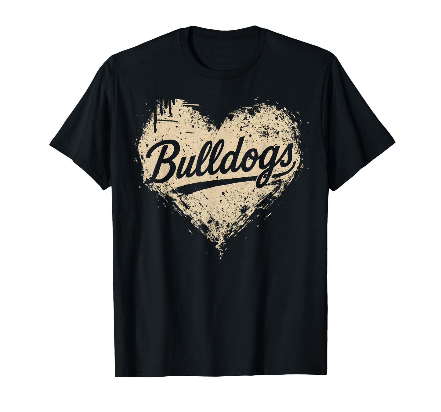 Heart Bulldogs Name Personalized Gifts For Men Kids Women T-Shirt