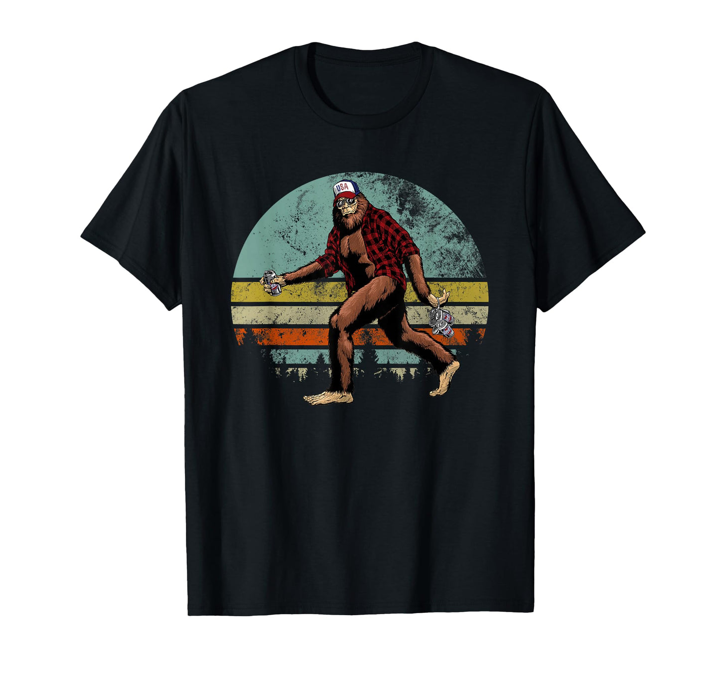 Bigfoot Loves Beer - Beer Me - Funny Bigfoot Beer Sasquatch T-Shirt