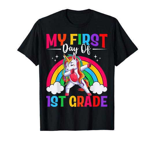 My First Day Of 1st Grade Unicorn First Grade Team Girls T-Shirt