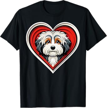 Aussiedoodle Heart Cute Puppy Dog Lover Shelter Rescue T-Shirt
