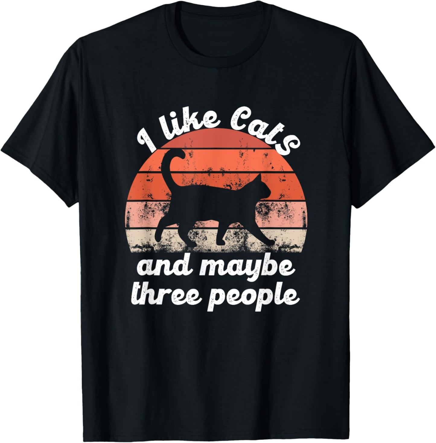 I Like Cats And Maybe 3 People T-Shirt