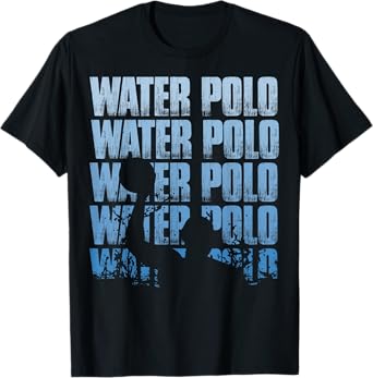 Retro Water Polo Silhouette Water Poloer T-Shirt