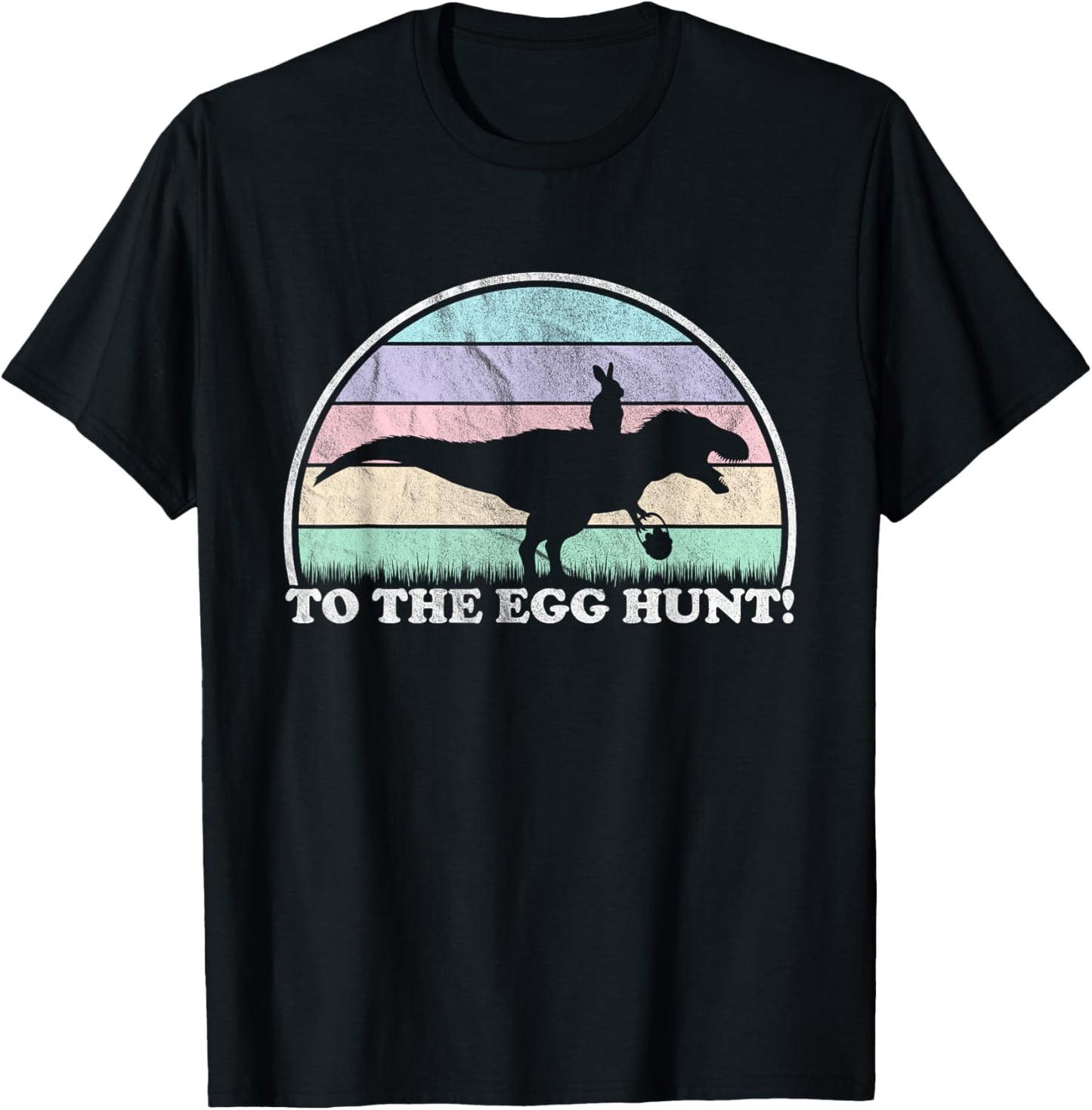 To The Egg Hunt - Funny Easter T-Rex Bunny Dinosaur Kids T-Shirt