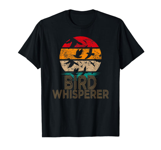 Bird Whisperer Retro Vintage Distressed Bird Watcher T-Shirt