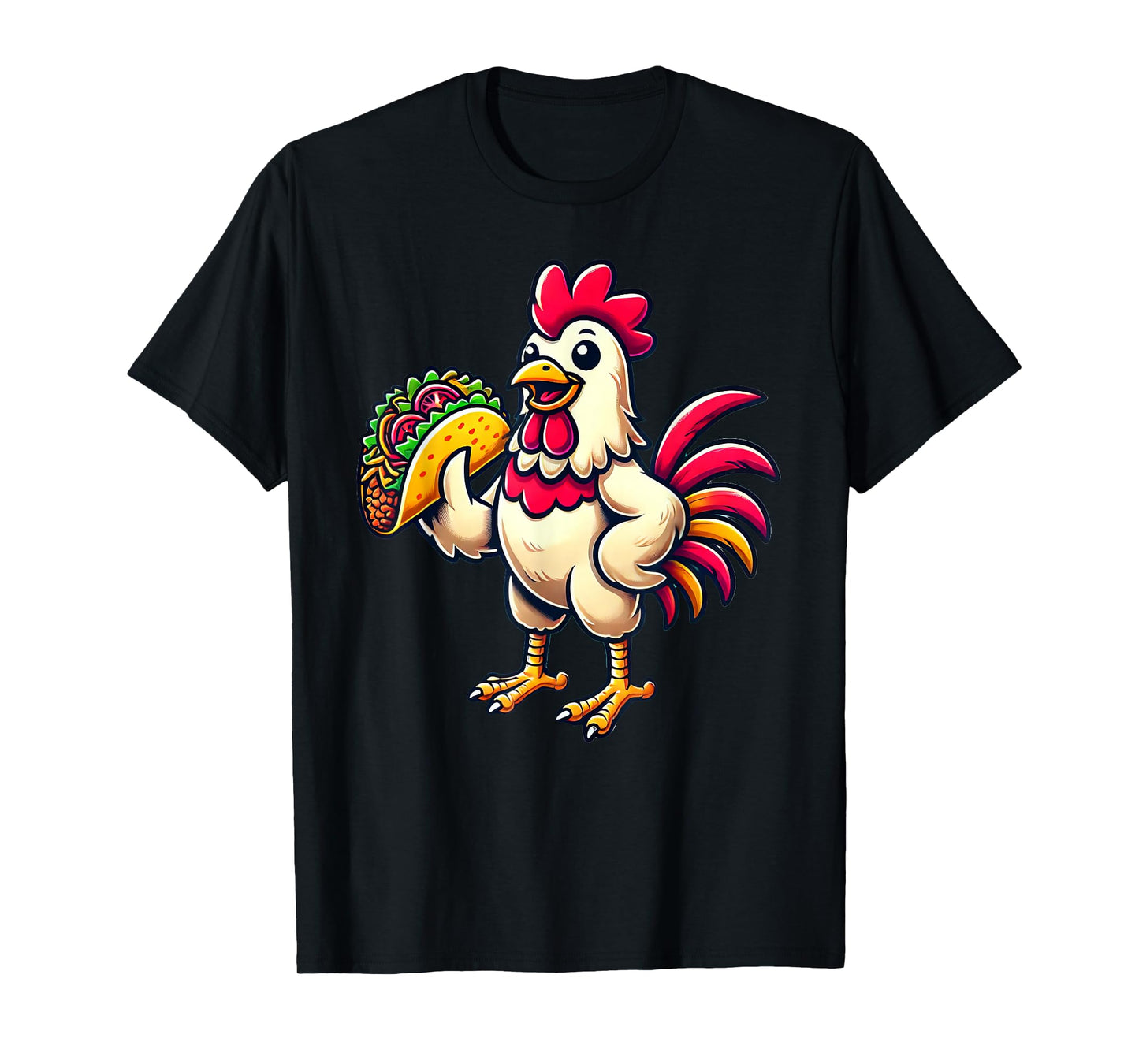 Chicken Eating Taco T-Shirt