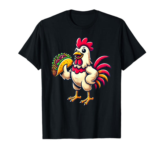Chicken Eating Taco T-Shirt