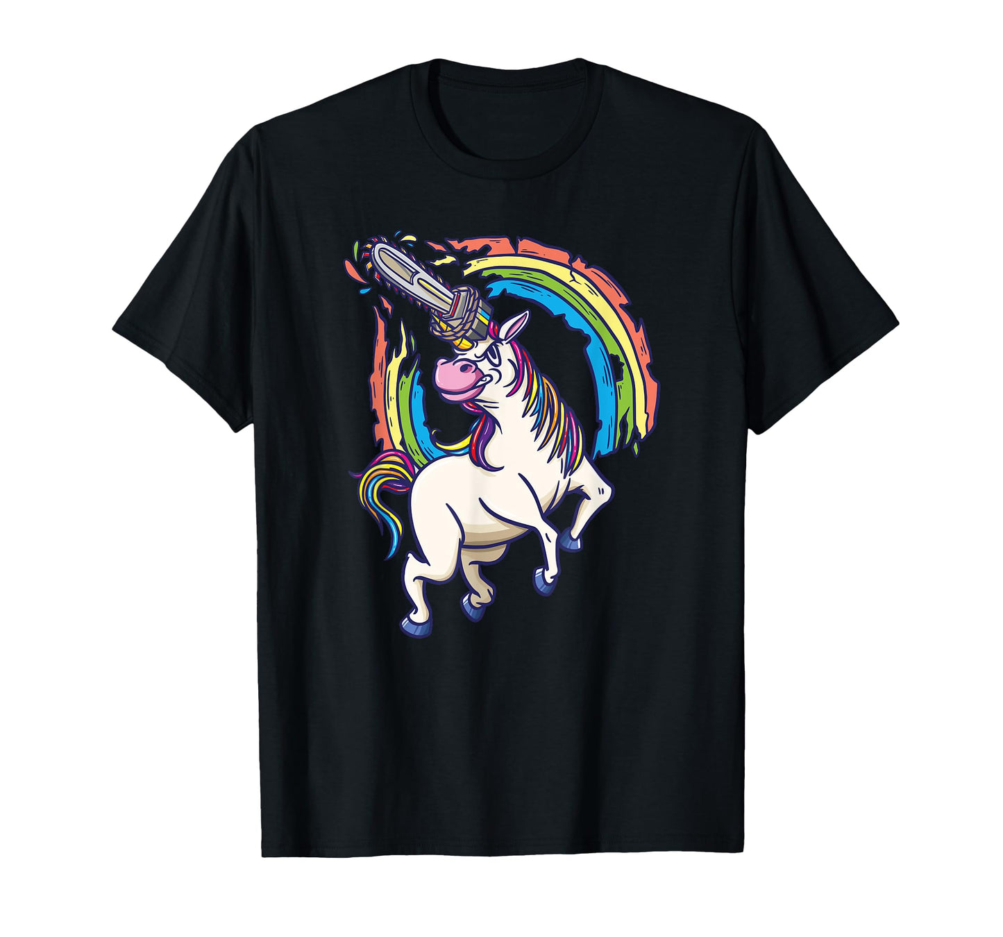 Chainsaws unicorn comes to kill fun gift T-Shirt