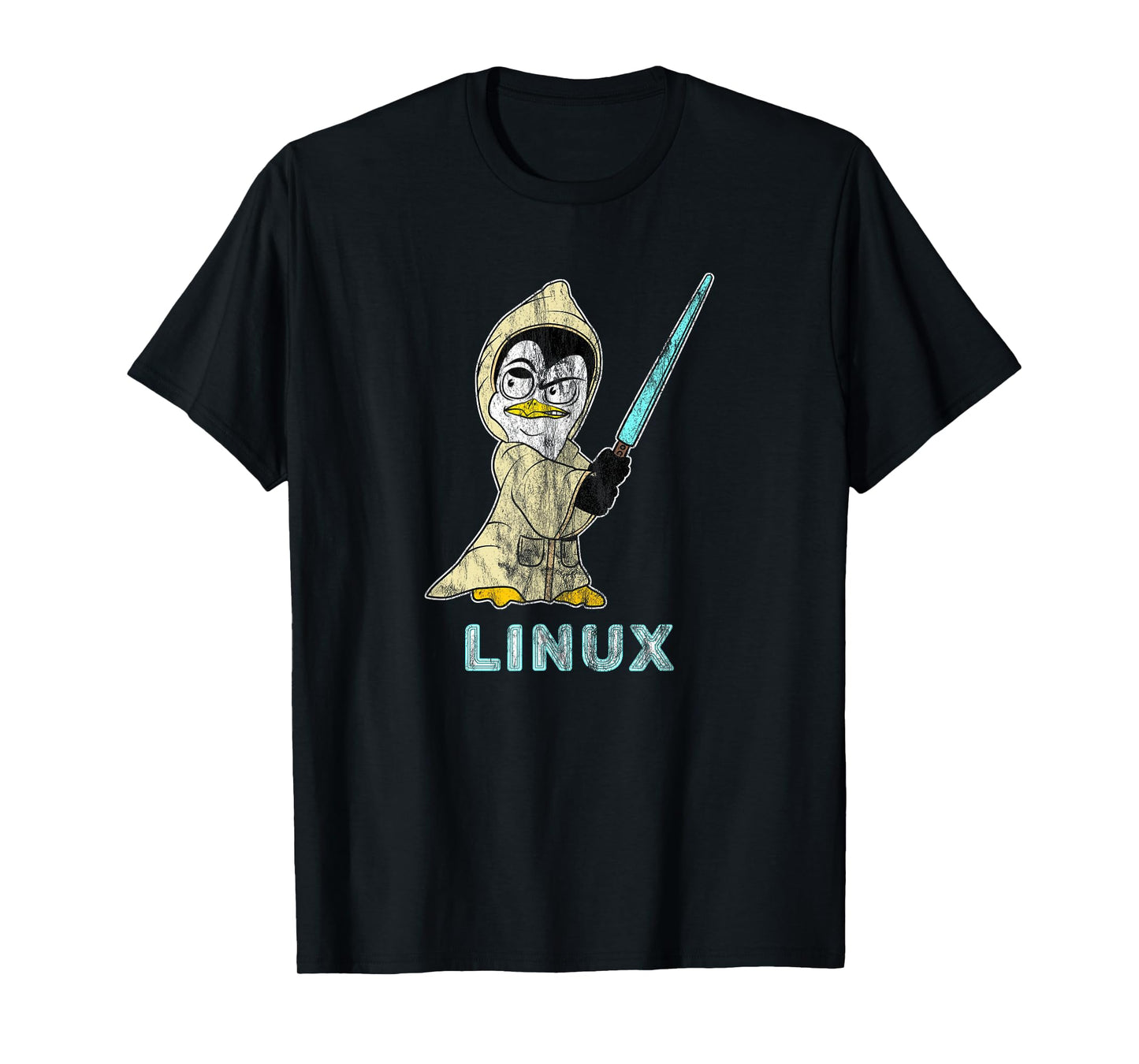 Retro Linux Penguin for Linux Admin and Hacker T-Shirt