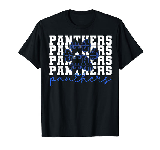 Stacked Panthers Paw Mascot Panther Men Woman Kid T-Shirt