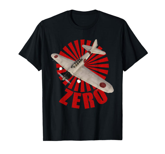 A6M Zero WW2 Japan Plane Warplane Warbird T-Shirt