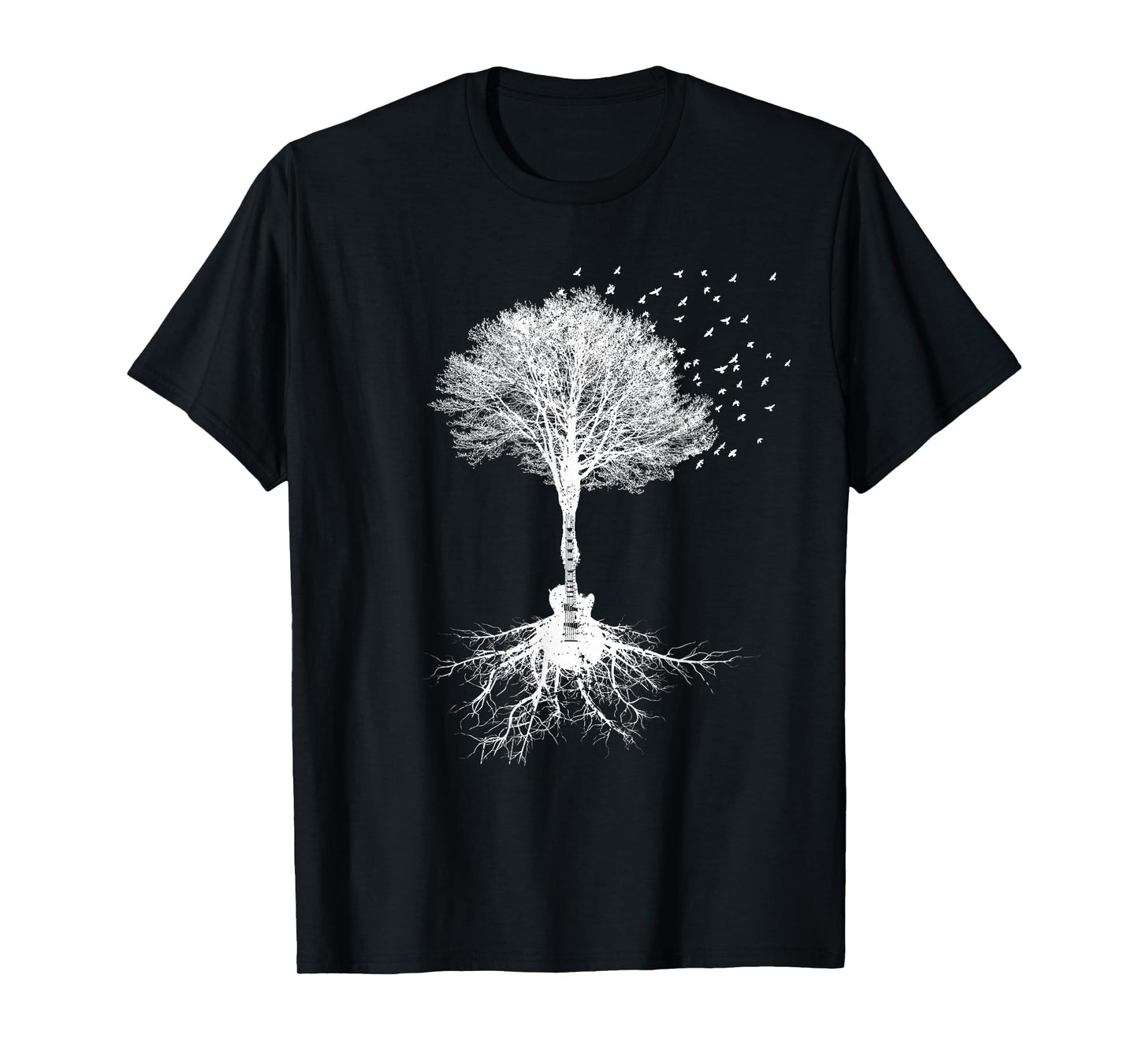Acoustic Guitar Player Nature Tree, Birthday, Christmas Gift T-Shirt