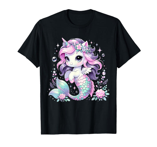 Unicorn Mermaid Birthday Party Mermicorn T-Shirt