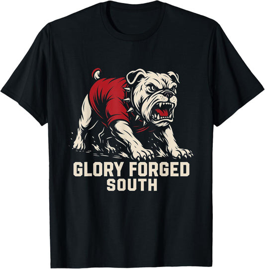 Glory Grounded - Forged South Doesn’t Flinch Classic Bulldog T-Shirt