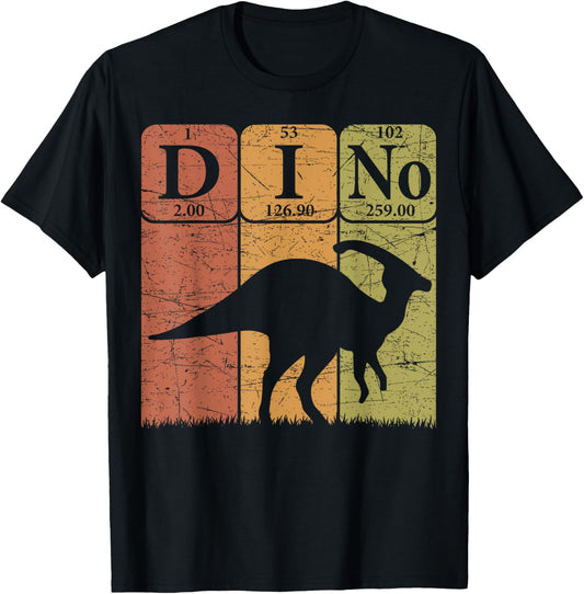 Dinosaur Periodic Table Elements Parasaurolophus Dinosaur T-Shirt