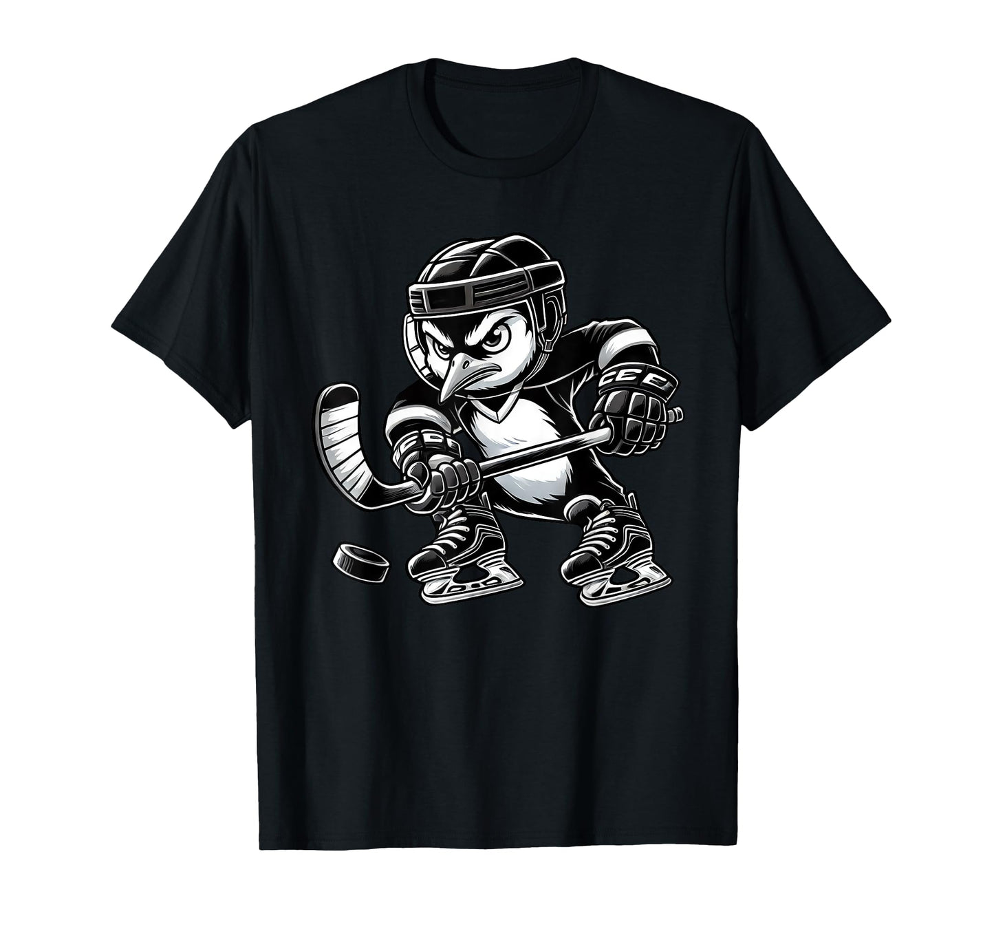 Penguin Hockey Player Team T-Shirt