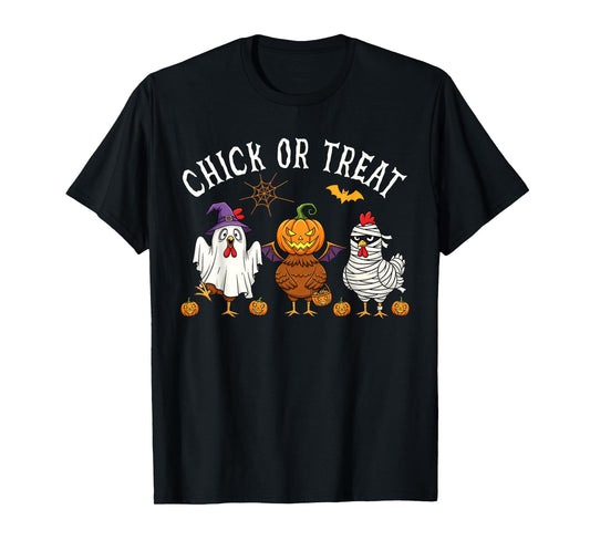 Chick Or Treat Funny Halloween Chicken Costume Men Women T-Shirt