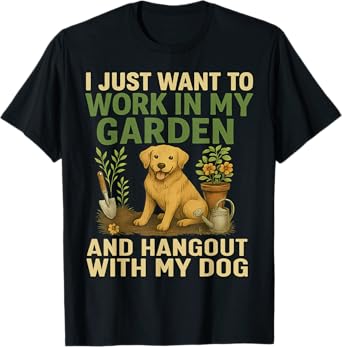 Gardening - Dog Lover - Gardener - Garden Pet & Plants Men Women T-Shirt