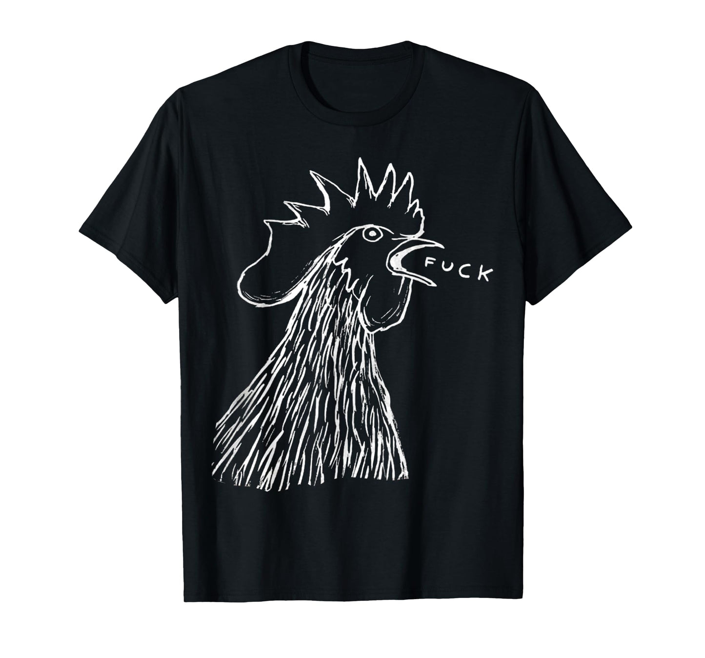 Bad - Chicken - Fuck - Rooster Yelling Art T-Shirt