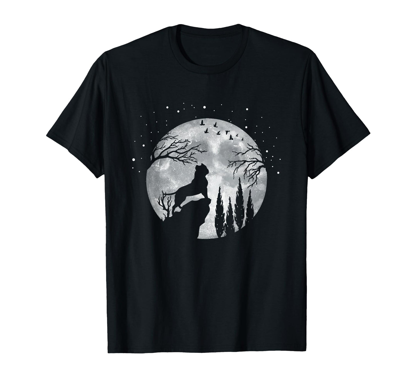 Four-legged Dog Breed - Full Moon American Bully T-Shirt