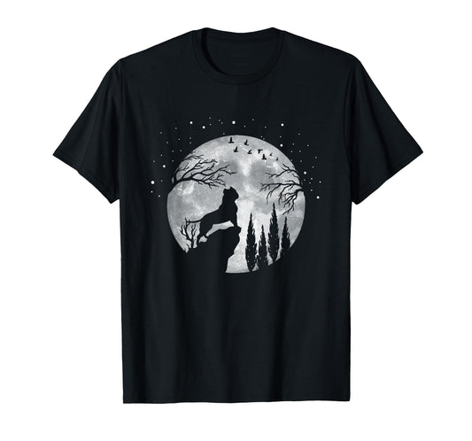 Four-legged Dog Breed - Full Moon American Bully T-Shirt