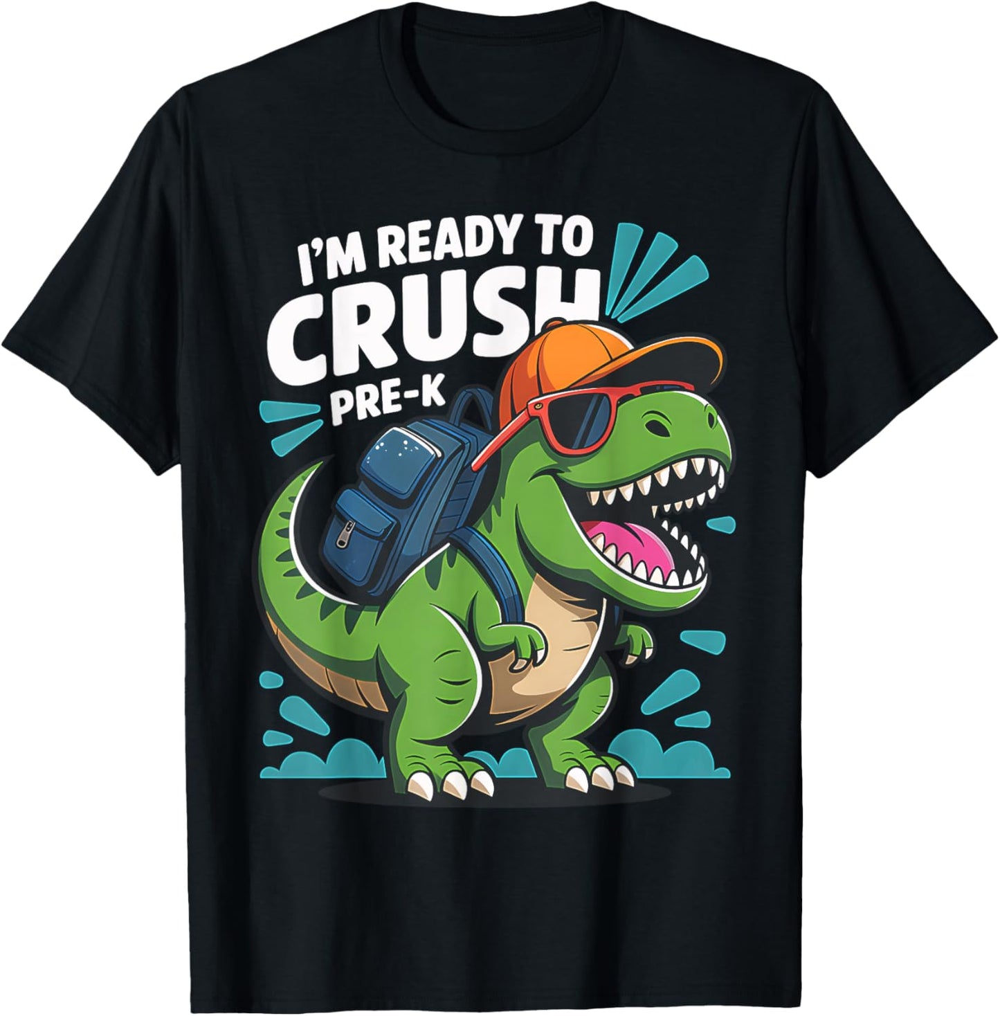 PreK Dinosaur TRex Ready Crush PreK Funny Boys T-Shirt