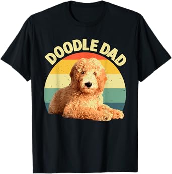 Funny Doodle Dad Art For Men Papa Daddy Goldendoodle Lover T-Shirt