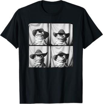 Frog Wearing Cowboy Hat Funny Animal T-Shirt