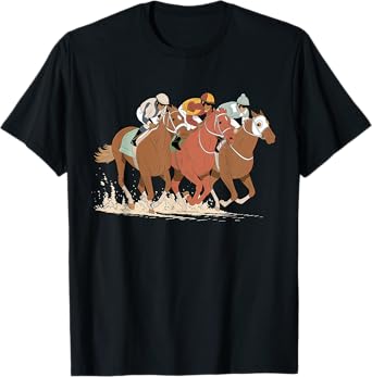 Funny Horse Racing Jockey Racer Derby Rider Race Track Rodeo T-Shirt
