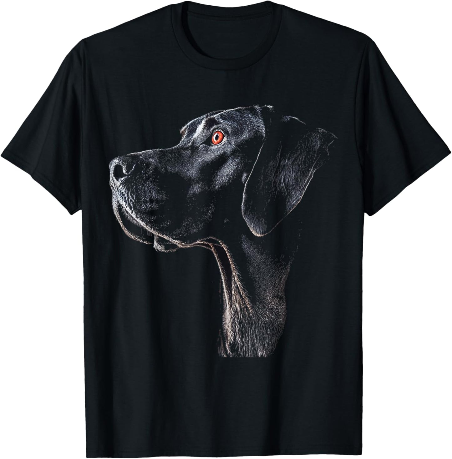 Great Dane Dog Motif Pet Illustration Great Dane T-Shirt