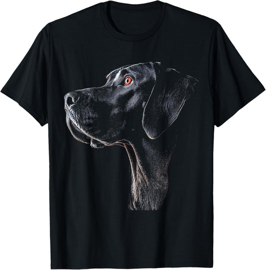 Great Dane Dog Motif Pet Illustration Great Dane T-Shirt