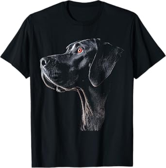Great Dane Dog Motif Pet Illustration Great Dane Men Women Kids T-Shirt