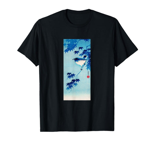 Aesthetic Vintage Japanese Shirt Bird Print Art Gifts Shirt T-Shirt