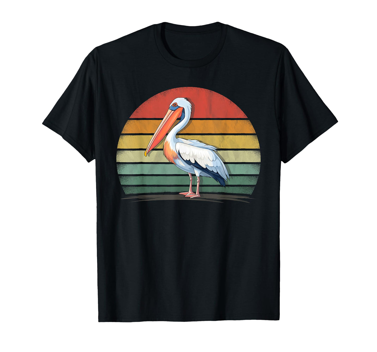 Pelican Bird Lover Retro Style Distressed Vintage Pelican T-Shirt