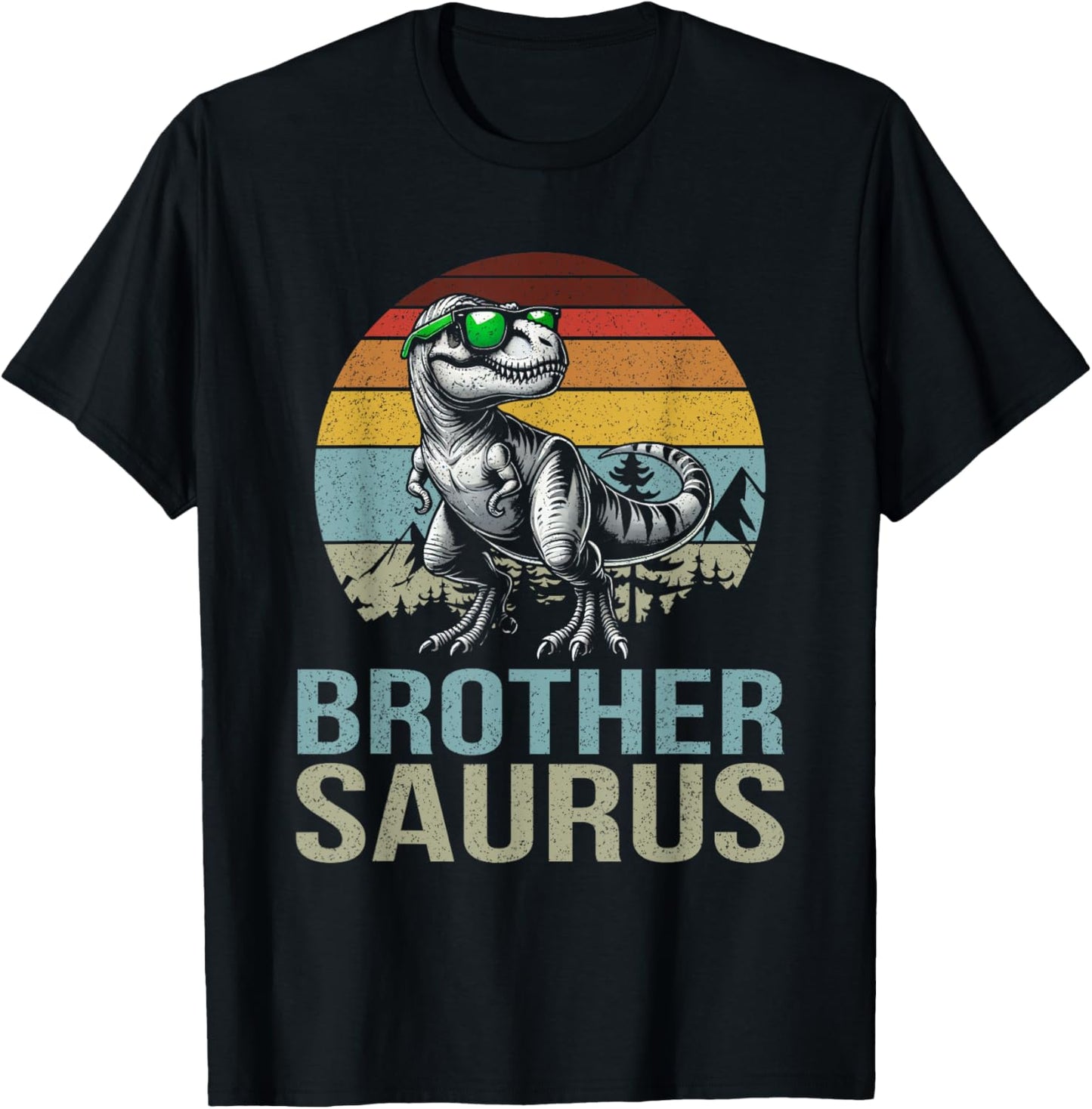 Brothersaurus T Rex Dinosaur Brother Birthday Party Dino T-Shirt