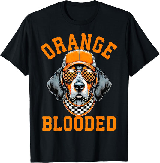 Retro Orange Tennessee Classic Dogs Blooded For Men Women T-Shirt