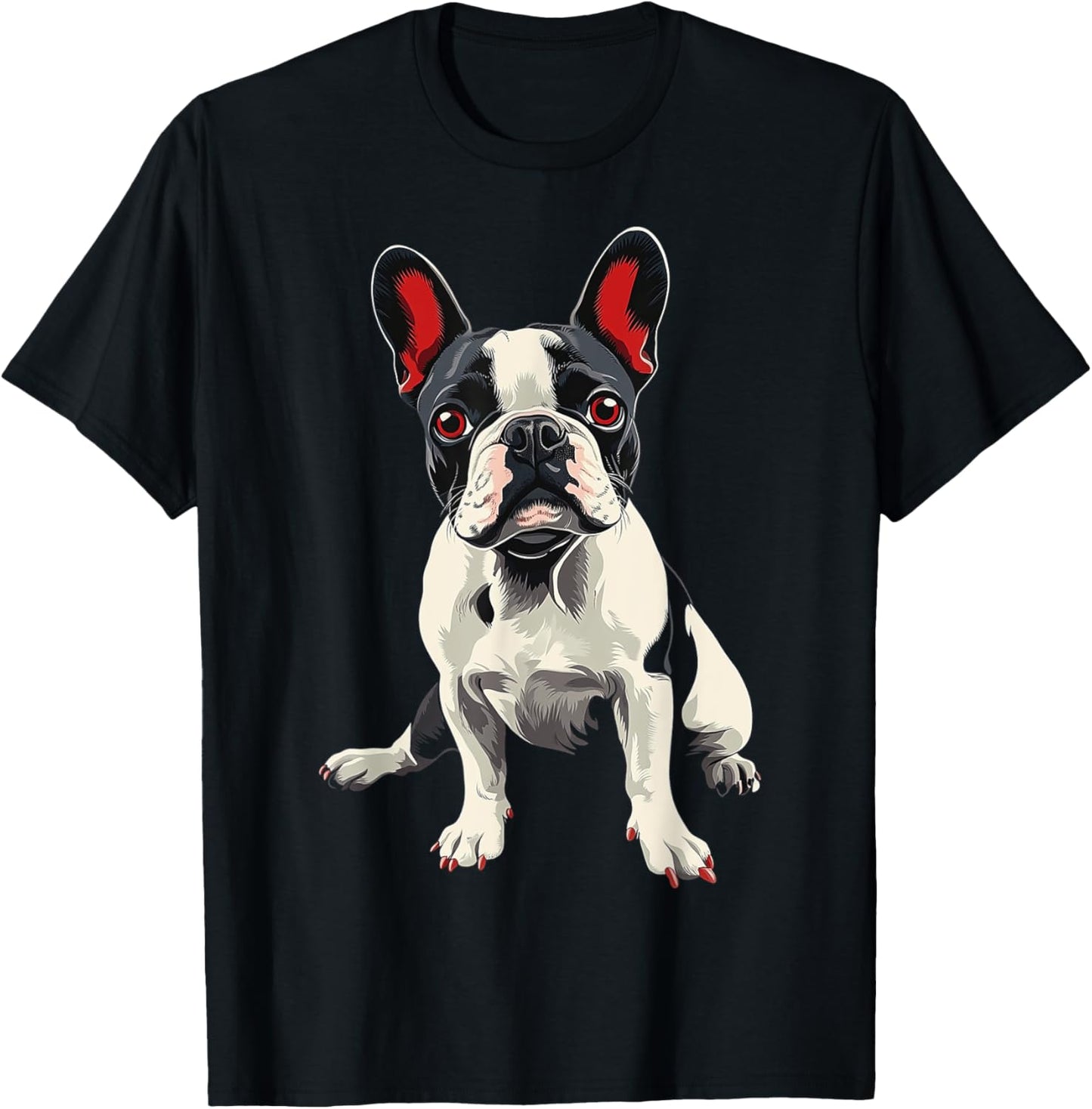 French Bulldog Dog Motif Pet Artwork French Bulldog T-Shirt