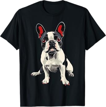 French Bulldog Dog Motif Pet Artwork French Bulldog T-Shirt
