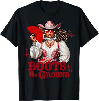 Boots On The Ground Boot Cowboy Western Cowgirl Men Women T-Shirt