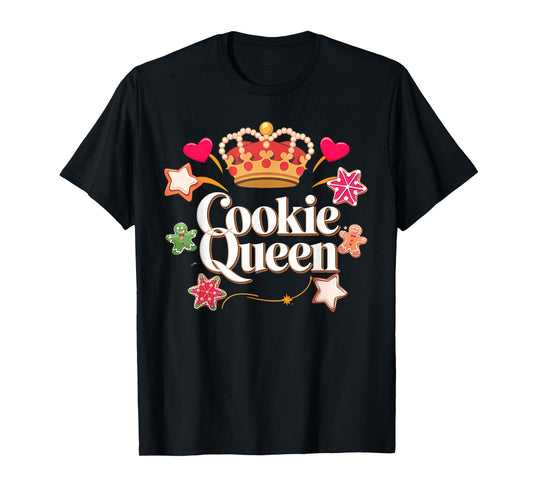 Cookie Queen Funny Xmas Baking Cookies Lover T-Shirt