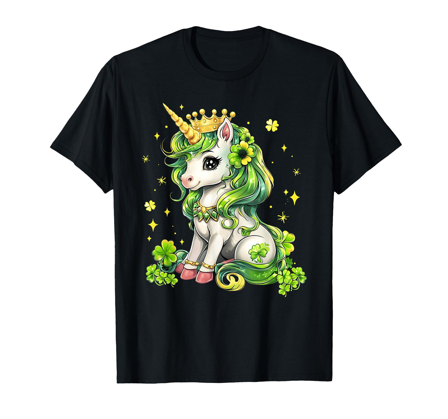 Cute Unicorn St Patricks Day Saint Pattys Girls Lepricorn T-Shirt
