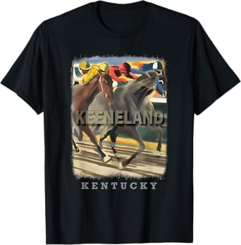 Keeneland Kentucky KY Horse Racing Excitement SD447 T-Shirt