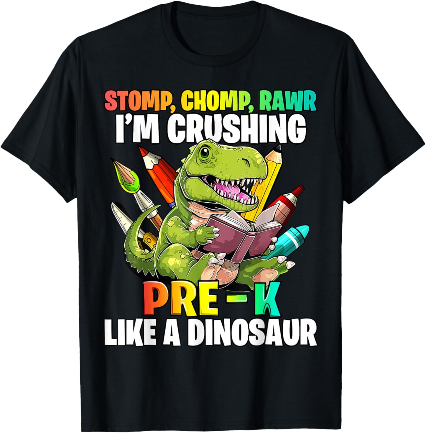 Dinosaur Pre-K Back to School First Day of School Boys T-Shirt