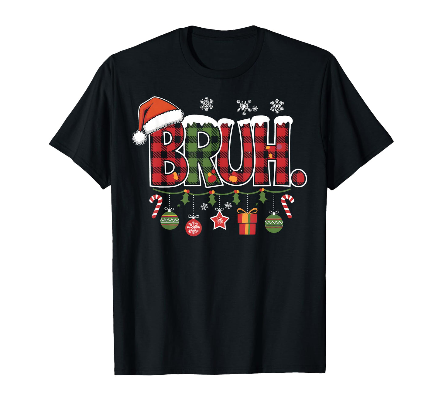 Bruh Christmas Santa Happy Christmas Family Xmas Christmas T-Shirt