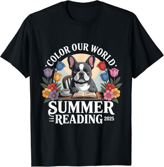 color our world summer reading dog T-Shirt