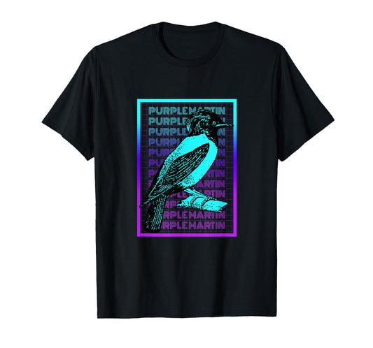 Purple Martin Bird Vintage Retro Purple Martin T-Shirt