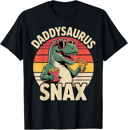 Funny Daddysaurus Snax for Father's Day T-Shirt