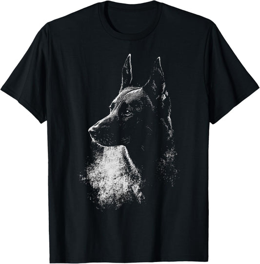 Belgian Malinois Dog Graphic Pet Belgian Malinois T-Shirt