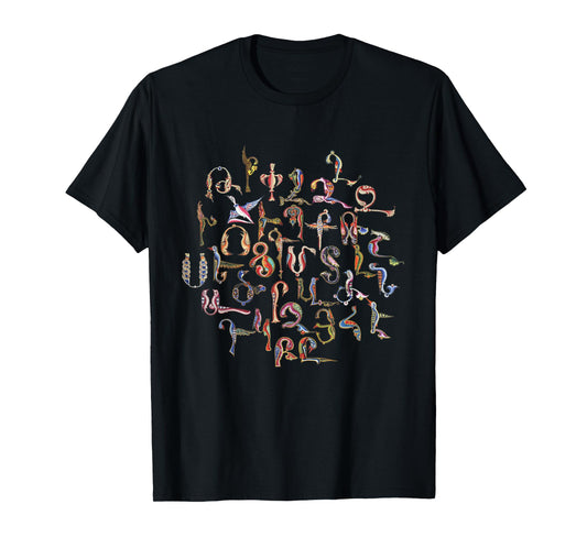 Armenian Alphabet Birds Armenia Symbols T-Shirt