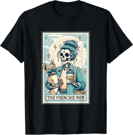 The French Bulldog Mom Skeleton Spooky Halloween T-Shirt